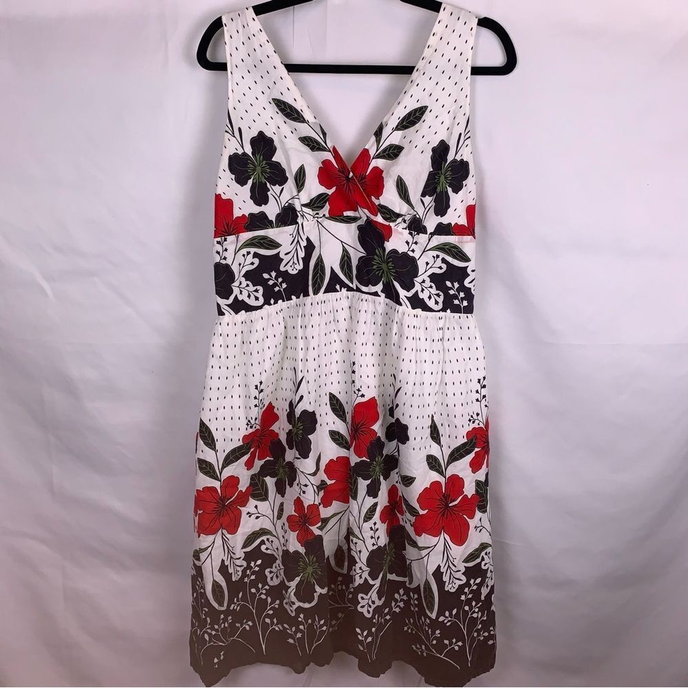 Mint Green Sleeveless Floral Dress